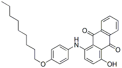 1-hydroxy-4-[[4-(nonyloxy)phenyl]amino]anthraquinone Struktur