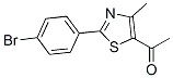 1-[2-(4-Bromophenyl)-4-methyl-5-thiazolyl]ethanone Struktur