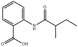 2-[(2-methylbutanoyl)amino]benzoic acid Struktur