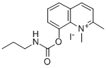 Quinaldinium, 8-hydroxy-1-methyl-, iodide, propylcarbamate Struktur