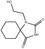 1-(2-Hydroxyethyl)-1,3-diazaspiro[4.5]decane-2,4-dione Struktur