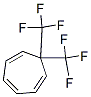 7,7-Bis(trifluoromethyl)-1,3,5-cycloheptatriene Struktur