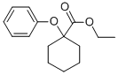 1-Phenoxycyclohexanecarboxylic acid, ethyl ester Struktur