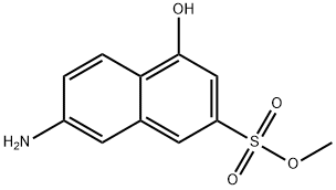 methyl 7-amino-4-hydroxynaphthalene-2-sulphonate Struktur