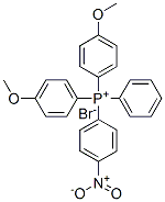 bis(4-methoxyphenyl)(4-nitrophenyl)phenylphosphonium bromide Struktur