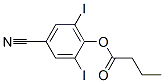 4-cyano-2,6-diiodophenyl butyrate         Struktur