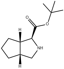 Octahydro-cyclopenta[c]pyrrole-1-carboxylic acid tert-butyl ester Struktur