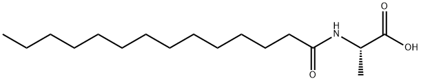 N-Tetradecanoyl-L-alanine Struktur