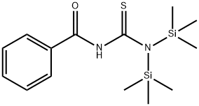 1,1-Bis(trimethylsilyl)-3-benzoyl-2-thiourea Struktur