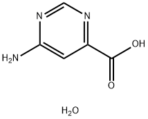 4-Pyrimidinecarboxylic  acid,  6-amino-,  monohydrate  (8CI) Struktur