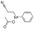 O-acetyl-N-(2-cyanoethyl)-N-phenylhydroxylamino Struktur