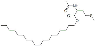 Z-9-octadecenyl N-acetyl-DL-methionate Struktur