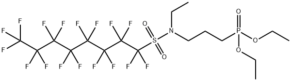 N-(3-diethoxyphosphorylpropyl)-N-ethyl-1,1,2,2,3,3,4,4,5,5,6,6,7,7,8,8,8-heptadecafluoro-octane-1-sulfonamide Struktur