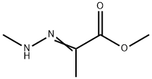 Propanoic acid, 2-(methylhydrazono)-, methyl ester (9CI) Struktur