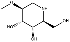 3,4-Piperidinediol,2-(hydroxymethyl)-5-methoxy-,(2S,3S,4S,5S)-(9CI) Struktur