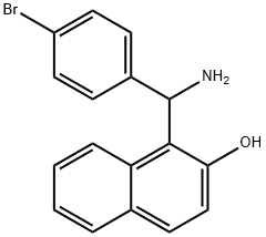 1-[AMINO-(4-BROMO-PHENYL)-METHYL]-NAPHTHALEN-2-OL Struktur