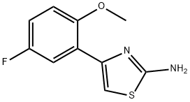 4-(5-fluoro-2-methoxyphenyl)-1,3-thiazol-2-amine Struktur