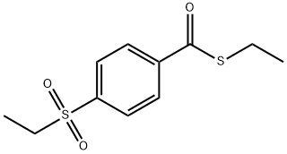 ethylsulfanyl-(4-ethylsulfonylphenyl)methanone Struktur