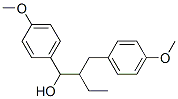 beta-Ethyl-4-methoxy-alpha-(4-methoxyphenyl)-benzenepropanol Struktur