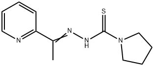 1-pyrrolidinecarbothioic acid (1-(2-pyridinyl)ethylidene)hydrazide Struktur