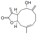 (3aR,5S,9E,11aR)-3a,4,5,6,7,8,11,11a-Octahydro-5-hydroxy-10-methyl-3,6-bis(methylene)cyclodeca[b]furan-2(3H)-one Struktur