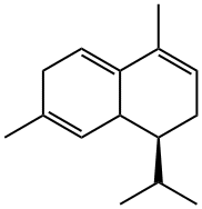 1,2,6,8a-Tetrahydro-4,7-dimethyl-1-isopropylnaphthalene Struktur