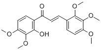 2-PROPEN-1-ONE, 1-(2-HYDROXY-3,4-DIMETHOXYPHENYL)-3-(2,3,4-TRIMETHOXYPHENYL)- Struktur