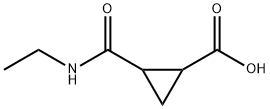 Cyclopropanecarboxylic acid, 2-[(ethylamino)carbonyl]- (9CI) Struktur