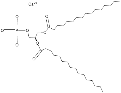 1,2-DIPALMITOYL-SN-GLYCERO-3-PHOSPHATE CALCIUM SALT Struktur