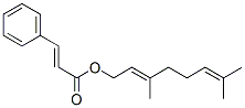 (,6Z)-3,7-dimethyl-2,6-octadienyl cinnamate Struktur