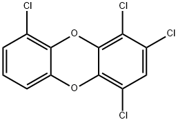 1,2,4,9-Tetrachlorodibenzo[1,4]dioxin Struktur