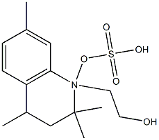 3,4-Dihydro-2,2,4,7-tetramethyl-1(2H)-quinolineethanol hydrogen sulfate Struktur