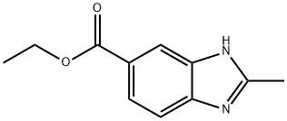 2-METHYL-1H-BENZIMIDAZOLE-5-CARBOXYLIC ACID ETHYL ESTER Struktur