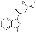 METHYL (3S)-(+)-3-(1-METHYLINDOL-3-YL)& Struktur