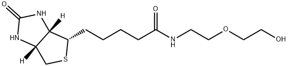 1H-Thieno[3,4-d]iMidazole-4-pentanaMide, hexahydro-N-[2-(2-hydroxyethoxy)ethyl]-2-oxo-, (3aS,4S,6aR)- Struktur