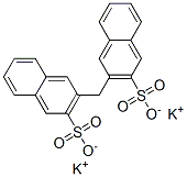 dipotassium 3,3'-methylenedi(naphthalene-2-sulphonate) Struktur