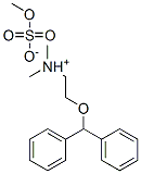 [2-(diphenylmethoxy)ethyl]dimethylammonium methyl sulphate Struktur