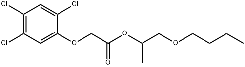 (2,4,5-Trichlorophenoxy)acetic acid 2-butyloxy-1-methylethyl ester Struktur