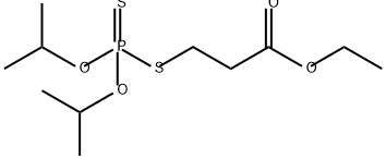 ethyl 3-[[bis(1-methylethoxy)phosphinothioyl]thio]propionate Struktur