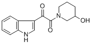 1-(1H-Indol-3-yloxoacetyl)-3-piperidinol Struktur