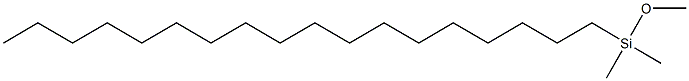 N-OCTADECYLDIMETHYLMETHOXYSILANE Struktur