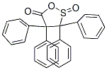 3,3,4,4-Tetraphenyl-1,2-oxathiolan-5-one 2-oxide Struktur