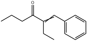 1-Phenyl-2-ethyl-1-hexene-3-one Struktur