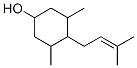 3,5-Dimethyl-4-(3-methyl-2-butenyl)cyclohexanol Struktur