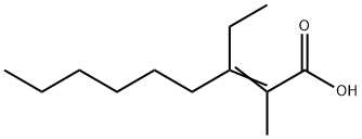 3-ethyl-2-methylnon-2-enoic acid Struktur