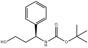 (S)-N-BOC-3-AMINO-3-PHENYL-PROPAN-1-OL
 Struktur