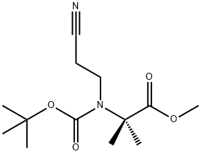 Methyl 2-(tert-butoxycarbonyl)-2-Methylpropanoate Struktur