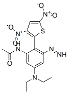 N-[5-diethylamino-2-(3,5-dinitrothiophen-2-yl)diazenyl-phenyl]acetamide Struktur