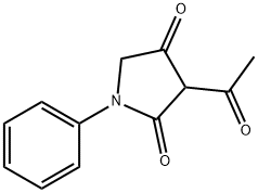 2,4-Pyrrolidinedione, 3-acetyl-1-phenyl- Struktur