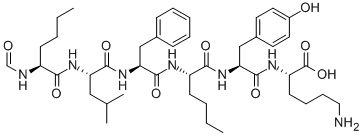 N-FORMYL-NLE-LEU-PHE-NLE-TYR-LYS Structure